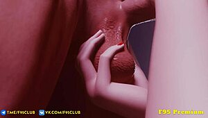 tracer delivers intense blowjob and handjob on massive cock in overwatch scene