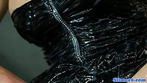 Bukkake babes ride cocks hard at gloryhole swallowing massive cum facials