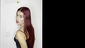 Kelly Kiss gags on huge cock deepthroat in first latina casting slut fest