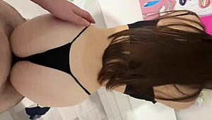 late night she's begging for rough doggystyle until orgasms flood her ass with cum