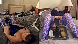 granny nurse cosplays hospital patient on romulan fuck machine