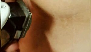 Pussy And Shaved Asshole Teasing By Horny Tattooed BBW Slut Girlfriend