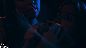 WOW, MY BAREFOOT SLAVE GAGS And CHOKES On MY TOES LICKING Them DEEP Like Dessert In Femdom Close-Up!