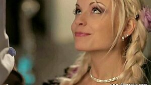 beautiful german milf maid milks cock with her expert bj and handjob.