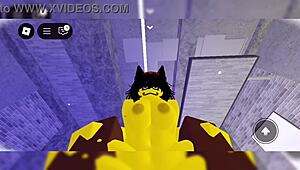 Yellow femdom bitch dominates with big tits and ass control