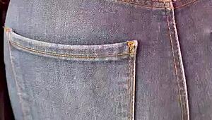 dialogue with huge ass mexican in tight jeans at the market