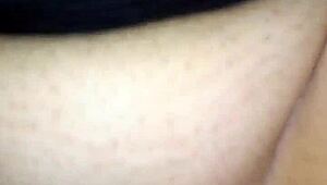 Hot amateur bends over for deep creampie in homemade close-up