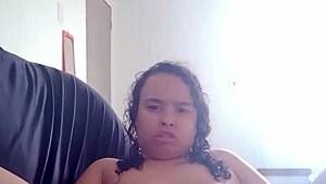 Chubby Latina Putinha Fingers Deep Pussy Masturbates to Orgasm Relax