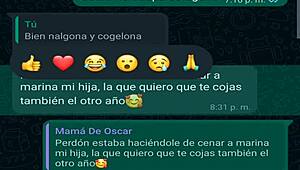 whatsapp chat with oscar's boss jefa turns into creampie pounding her latina pussy again