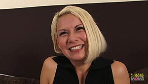 when the conference ended i... uh the blonde milf like invited two guys fer hot garage threesome ridin