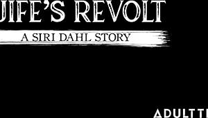 Siri dahl and ana foxxx submit to dom husband in rough 3-way ass licking ride