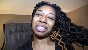 Young Sexy Babe Spreads Wide for Monster Black Cock