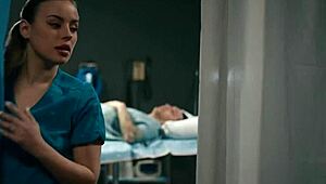 nurse patient deal goes wild when lactating petite tits milk his cock in taboo hospital threesome