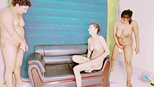 Uttaran20's busty skinny babe threesome rocks! 🔥😍