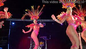 Big Ass Shaking in Tight Pantyhose Stockings and Leggings Samba Style