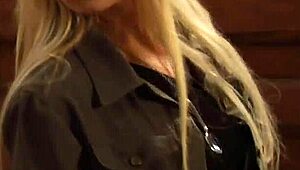 Tied Busty Lesbian Endures Whipping Torment