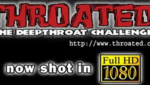 Dude this big wang blowjob has her gagging and slurping like a total pro