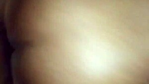 Homemade Ebony Milf Big Ass Bounces on Dick Before Pounding