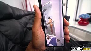 eden west catches stepdad peeping in shower with big boner