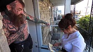 Melody and Jasin's Busty Milf Pawg Ride Fuck Machine in Dungeon with Huge Tits