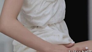 that petite teen angel spreads wide fingering her tight pussy with dildo deep