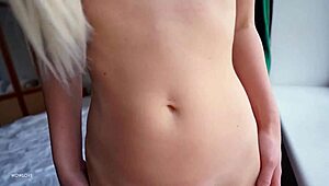 Step Sister Makes Step Bro Cum Quick in Panties Before Dinner