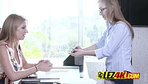 Busty mature lesbian rims horny patient deeply