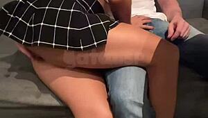 Casada Sneaks Bar Fuck While Cuck Watches Then BDSM Tied Squirt Ass Creampie Face Full!