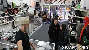 shop slut couple screws rough tight cunt nasty hardcore pussy pounding