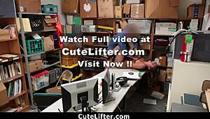 mall guard rips teen shoplifters clothes for strip search punishment in garage pov