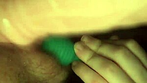 High and stroking that dildo hard