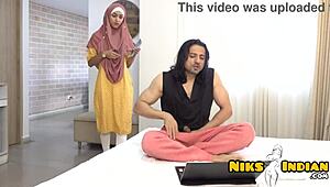 muslim babe begs for more after huge cock unloads massive facial cumshot