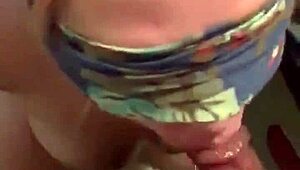 Open wide for this sloppy blindfolded face fuck milf