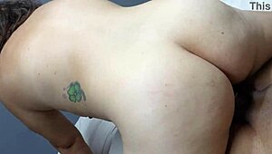 I can't resist my hot stepmom's big natural tits and curvy body begging for hard fucking till I make her cum hard