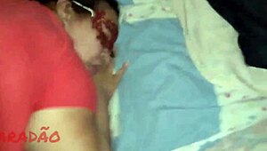 Gozando na boca with mature bbw latina's saggy tits and ass worship