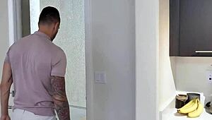 Stepdad Punishes Stepdaughters with Rough Threesome Ride