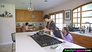 so this old guy bangs his step daughter while wife cooks spaghetti right there