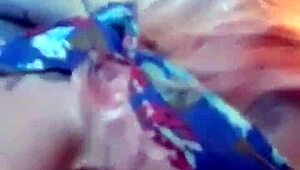 Open wide for this sloppy blindfolded face fuck milf