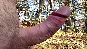clitlicker662 updates her forest flashing solo with sloppy clit licking