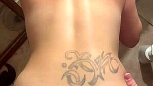 Customer, watch this hooker ride you hard in trap house bathroom then cum on ass?