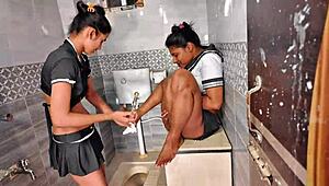 milf slams teen babe turns in cumshot facial threesome fuckfest!!