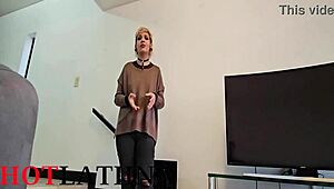 trio halloween con chica argentina cachonda follada en misionero y creampie grupal