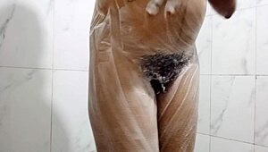 sexy girl pisses and masturbates wildly while bathing in tub