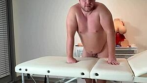 sexy nurse in lingerie fits toys shaves pussy blows and fists patient