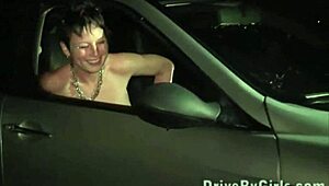 Public Group Blowjob Frenzy Through Car Window With Strangers