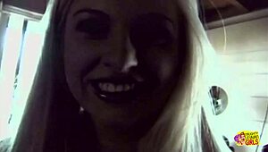 hey these busty blondes finger each other poolside