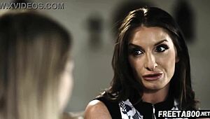 mature milf seduces juicy blonde teen pussy with licks and kisses full taboo movie 👅💋