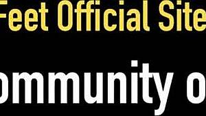 Philly John covers Chichi Medina's sexy Latina soles with sperm while she shows big pussy lips barefoot