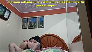 Submissive latina wife offered as prostitute to fat mature friend by cuckold husband