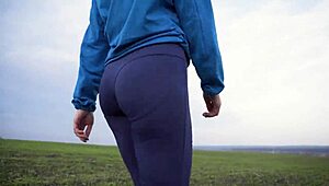 Ever Peek at a Milf's Tight Ass in Spandex Yoga Pants?